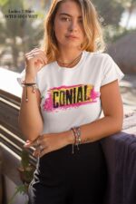 Conial Essence Short Sleeve Round Neck Ladies T-shirt | WTEE-1004