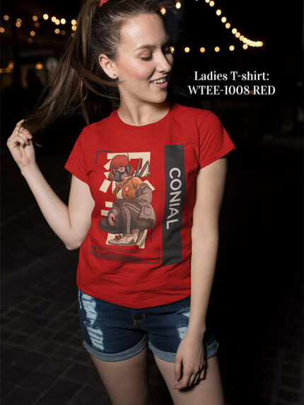 CONIAL Slayer Regular Fit Ladies Round Neck T-shirt | WTEE-1008