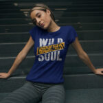CONIAL X Wild Soul Letter Graphic Printed Ladies T-shirt - WTEE1026
