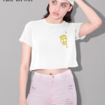 Simson Cartoon Graphic Crop Top | CROP-104