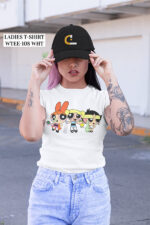 Powerpuff Girls Graphic Design Printed Summer Half Sleeve T-shirt - WTEE-108 - Image 2