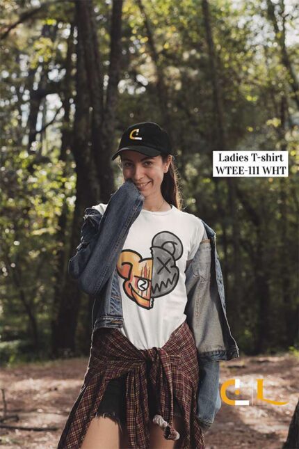 Casual Cotton spandex Ladies T-shirt - WTEE-111