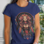 Boho Dreamcatcher themed ladies T-shirt - WTEE-1511
