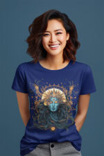 Boho Themed Figure Graphic Ladies T-Shirt - WTEE-1513