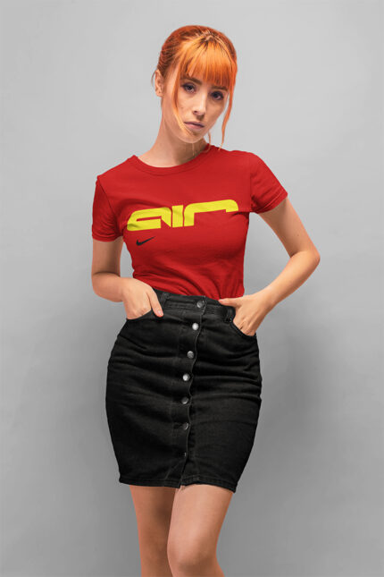 Ladies Letter Graphic T-shirt - WTEE-155