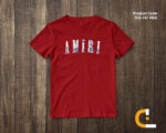 AMIRI Letter Graphic Men T-Shirt - TEE-157 - Image 3