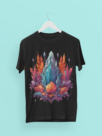 Ethereal Crystal Garden Graphic T-Shirt - TEE-1606