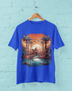 Mystic Oasis Sunset Graphic T-Shirt - TEE-1609 - Image 2