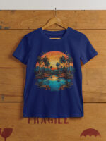 Desert Mirage Sunset Graphic Tee - TEE-1611 - Image 5