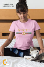 Gucci Designed Ladies T-shirt - WTEE-166 - Image 3