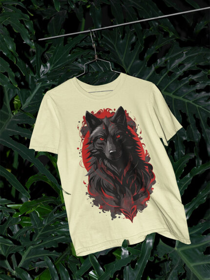 Demon Wolf Designed Mens T-shirt | TEE-1700