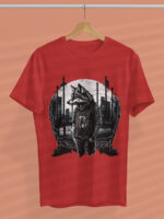 Urban Wolf Night Graphic T-Shirt - TEE1701 - Image 4