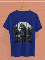 Urban Wolf Night Graphic T-Shirt - TEE1701 - Image 5