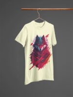 Vivid Cyber Wolf Graphic Men's T-Shirt - TEE-1702 - Image 5