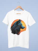 Moon Wolf Mens T-shirt | TEE-1703 - Image 2