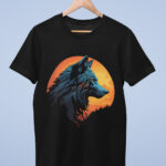 Moon Wolf Mens T-shirt | TEE-1703