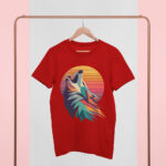 Colorful Geometric Wolf T-Shirt | TEE-1704 - Image 5