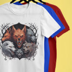 Wolves Pack Printed Mens T-shirt | tee-1705