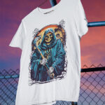 Grim Reaper Graphic Tee – Bold and Dark Design T-Shirt - TEE-1717