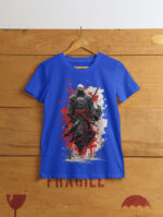 Epic Japanese Samurai Graphic Tee – Fierce Warrior Illustration - TEE-1718 - Image 3