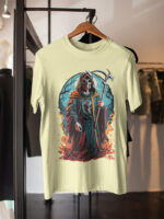 Grim Reaper Flames Graphic T-Shirt - TEE-1720 - Image 5