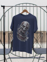 Graphic Zombie Skull T-Shirt - Horror Artwork Design - TEE-1721 - Image 5