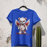 Fierce Angel Bear Graphic T-Shirt - TEE-1723 - Image 6