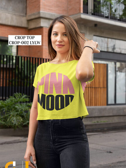 Pink Mood Female Crop Top | CROP-002