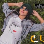 CONIAL Figure Graphic Round Neck Ladies T-shirt | WTEE-027