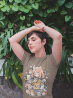 Cute Kitty Round Neck Female TEE | WTEE-297 - Image 4