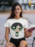 Powerpuff Girl Design Graphic Printed T-shirt - WTEE-298