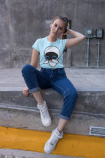 EVAA Animated Crewneck Ladies Tee - WTEE-307