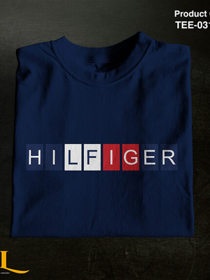HILFIGER Latter graphic Mens Half Sleeve T-Shirt – TEE-31