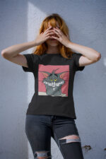 ExHausted Tom | Tom & Jerry Cartoon Graphic Women's T-Shirt | WTEE-330 - Image 2