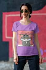 ExHausted Tom | Tom & Jerry Cartoon Graphic Women's T-Shirt | WTEE-330 - Image 3