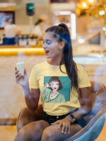 Figure Graphic Crew Neck Ladies Tee - WTEE-332 - Image 5