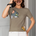 Peeking Tom & Jerry Womens T-Shirt - WTEE-333