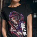 Kokushibo Anime Printed Ladies T-shirt - WTEE-340