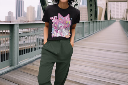 Noua Honda Anime Round Neck Ladies Tee - WTEE-345