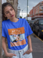 Floral Figure Graphic Ladies T-shirt - WTEE-70