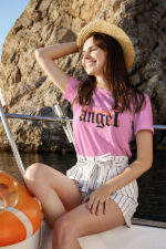 Angel Letter Graphic Summer Finest T-shirt | WTEE-080 - Image 3