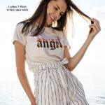 Angel Letter Graphic Summer Finest T-shirt | WTEE-080