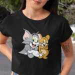Tom & Jerry Graphic Printed Crop Top - CROP-090