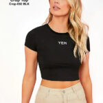 YEH Letter Graphic Crop Top | CROP-092