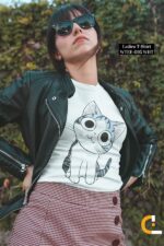Kitty Design Crew neck Female T-Shirt | WTEE-095 - Image 3