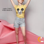 Mickey Mouse Design Casual Womens T-Shirt | WTEE-098