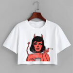 Devil From the Hell Conial Female Crop Top - CROP:040