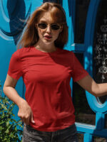 Slim Fit Crew Neck Ladies T-shirt - SWT-B3 - Image 2