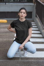 Slim Fit Crew Neck Ladies T-shirt - SWT-B3 - Image 11