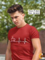 Coffee Beats Designed Mens Tee - TEE-118 - Image 3